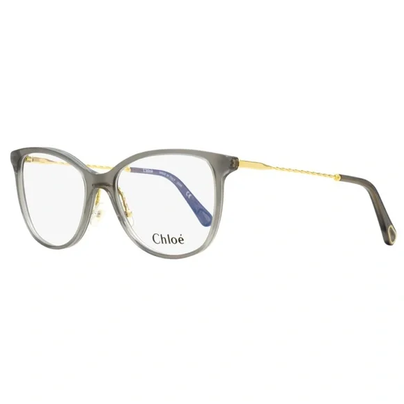 Chloe Tea Cup Eyeglasses Frames CE2727 035 Transparent Gray/Gold 54mm 2727 - Picture 2 of 2